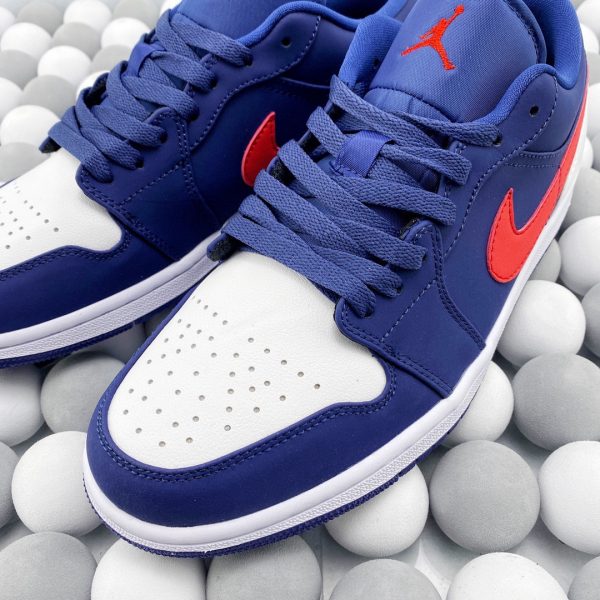 Air Jordan1 Low aJ1 Blue Red Patriot - Image 3