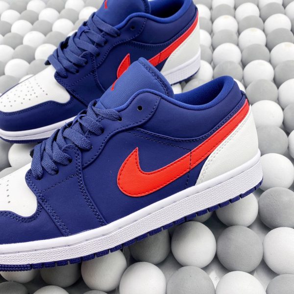 Air Jordan1 Low aJ1 Blue Red Patriot - Image 2